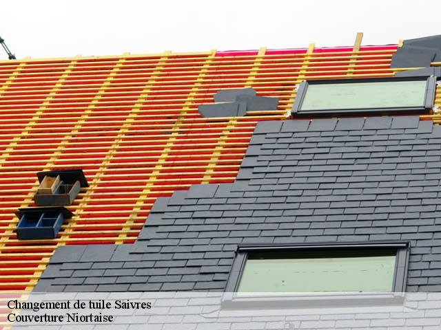 Changement de tuile  saivres-79400 Couverture Niortaise