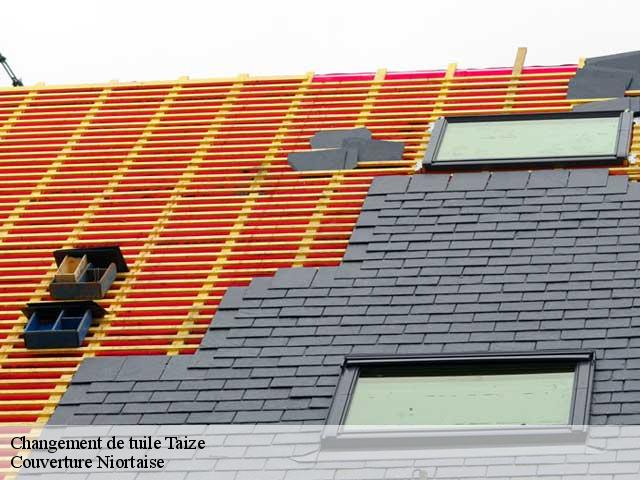 Changement de tuile taize-79100 Couverture Niortaise