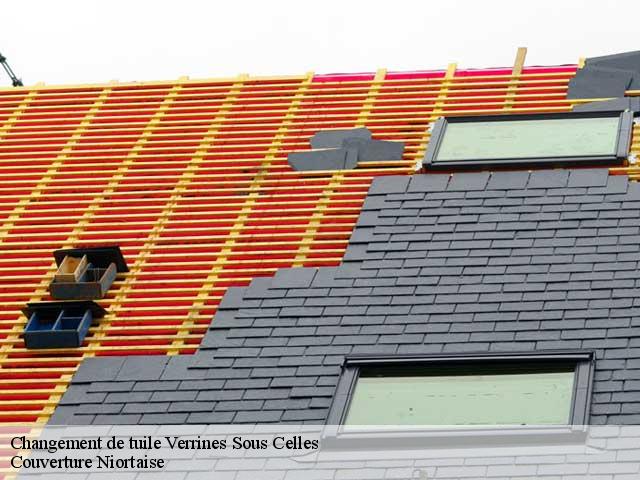 Changement de tuile verrines-sous-celles-79370 Couverture Niortaise