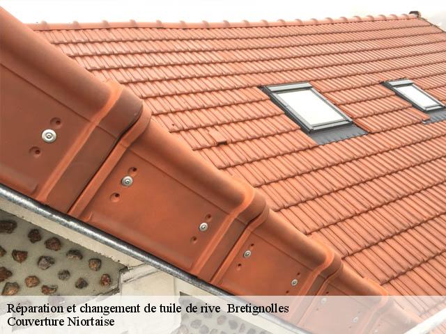 Réparation et changement de tuile de rive bretignolles-79140 Couverture Niortaise