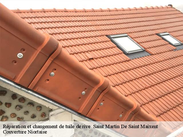 Réparation et changement de tuile de rive   saint-martin-de-saint-maixent-79400 Couverture Niortaise