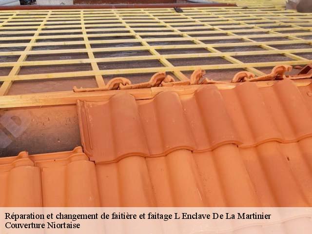 Réparation et changement de faitière et faitage l-enclave-de-la-martinier-79500 Couverture Niortaise
